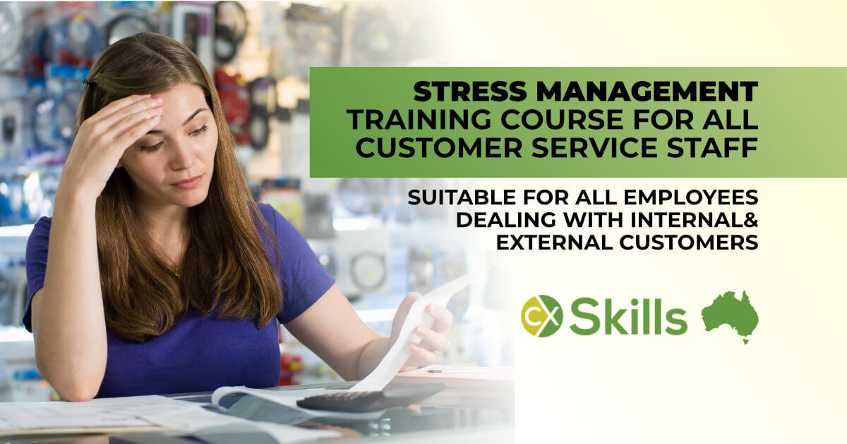 Customer Service Employee Reduce Stress training course