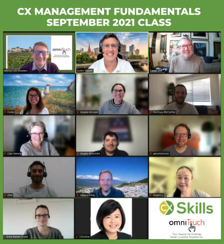 CX Management Fundamentals May 2022 online class photo