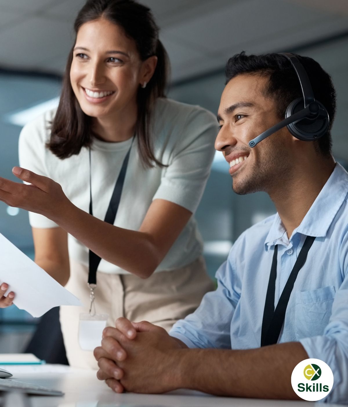 Live online training session for contact centre managers